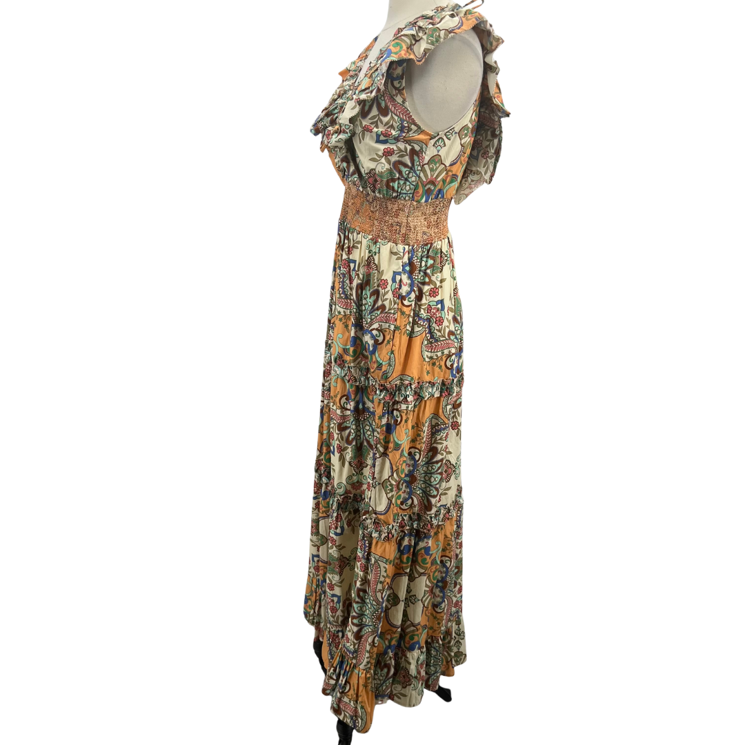 Love the Label Cream Multi Maxi Dress