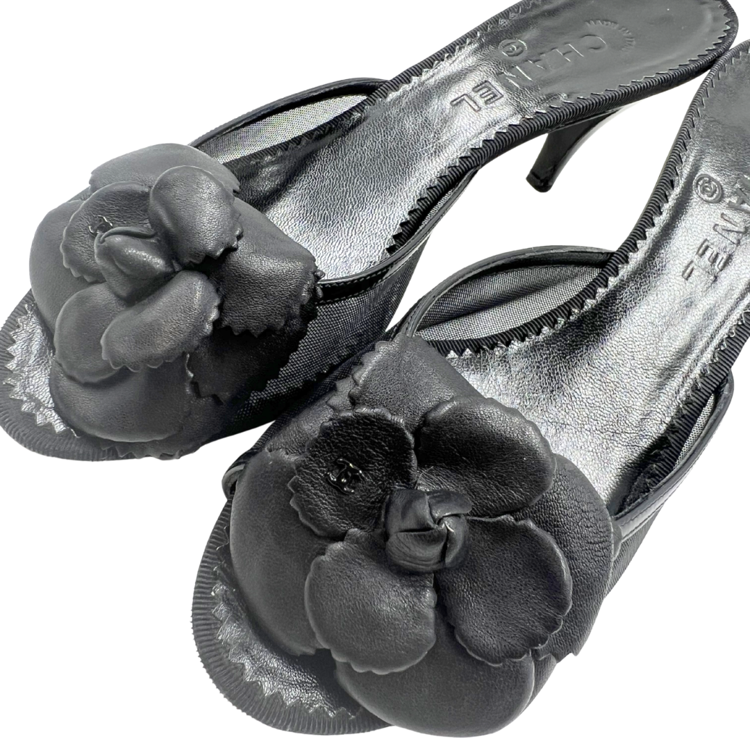 Chanel 40.5 Black Kitten Heels