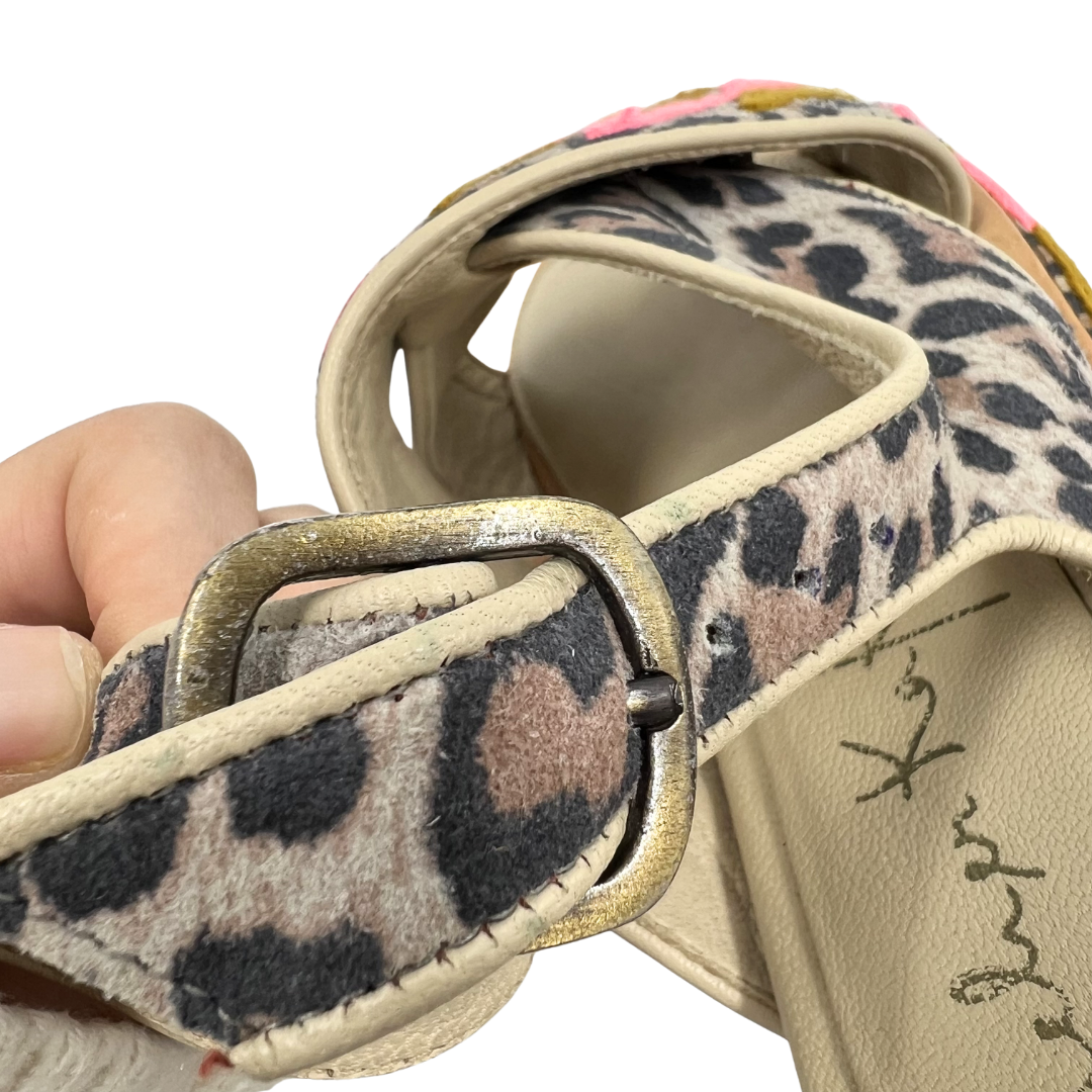 Mehar Kakalia 6.5 Multi-Color Leather/Textile Sandals