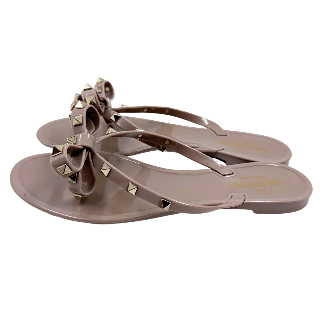 Valentino Garavani 8 39 Light Brown Rubber Jely