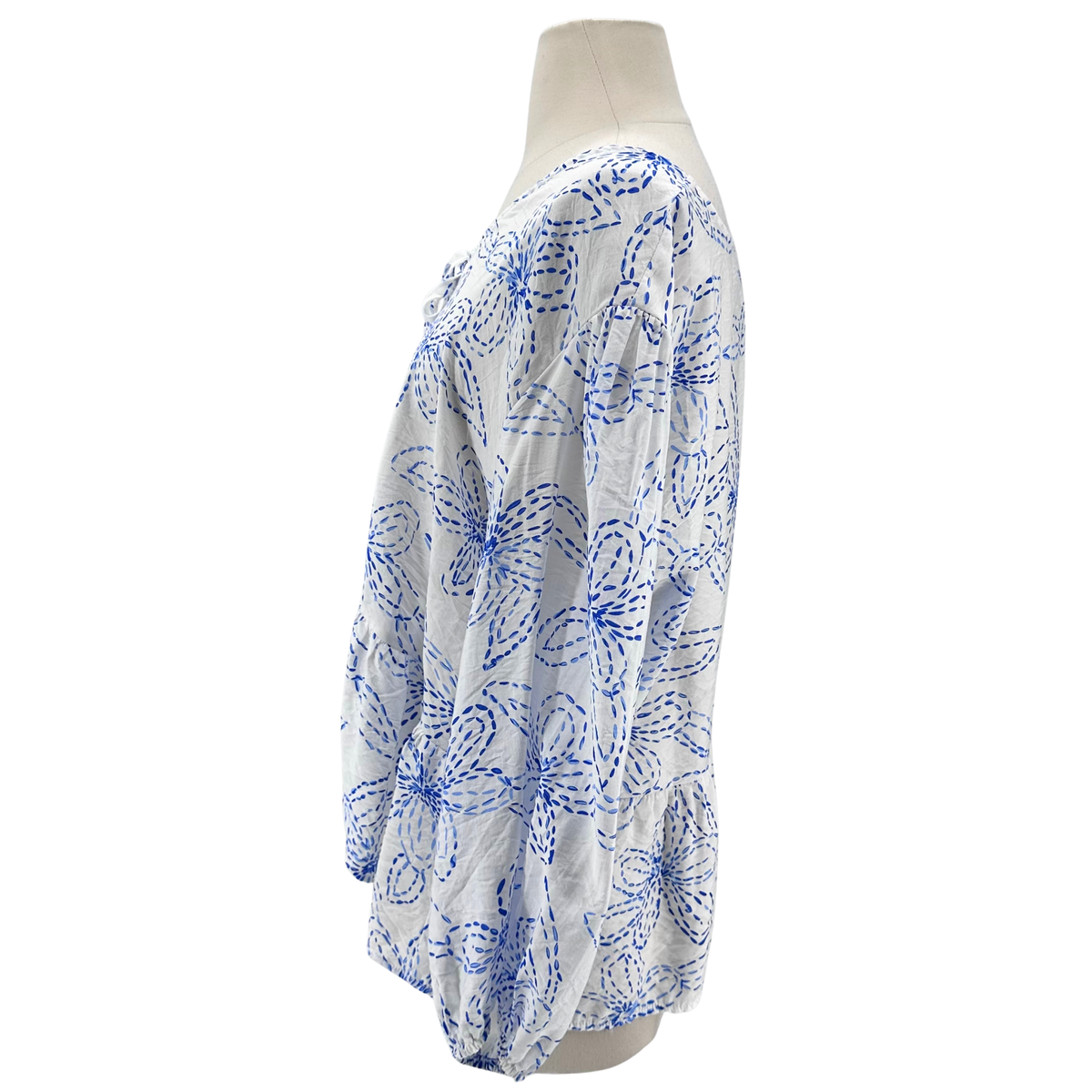 Hester & Orchard Wine Floral Casual Top