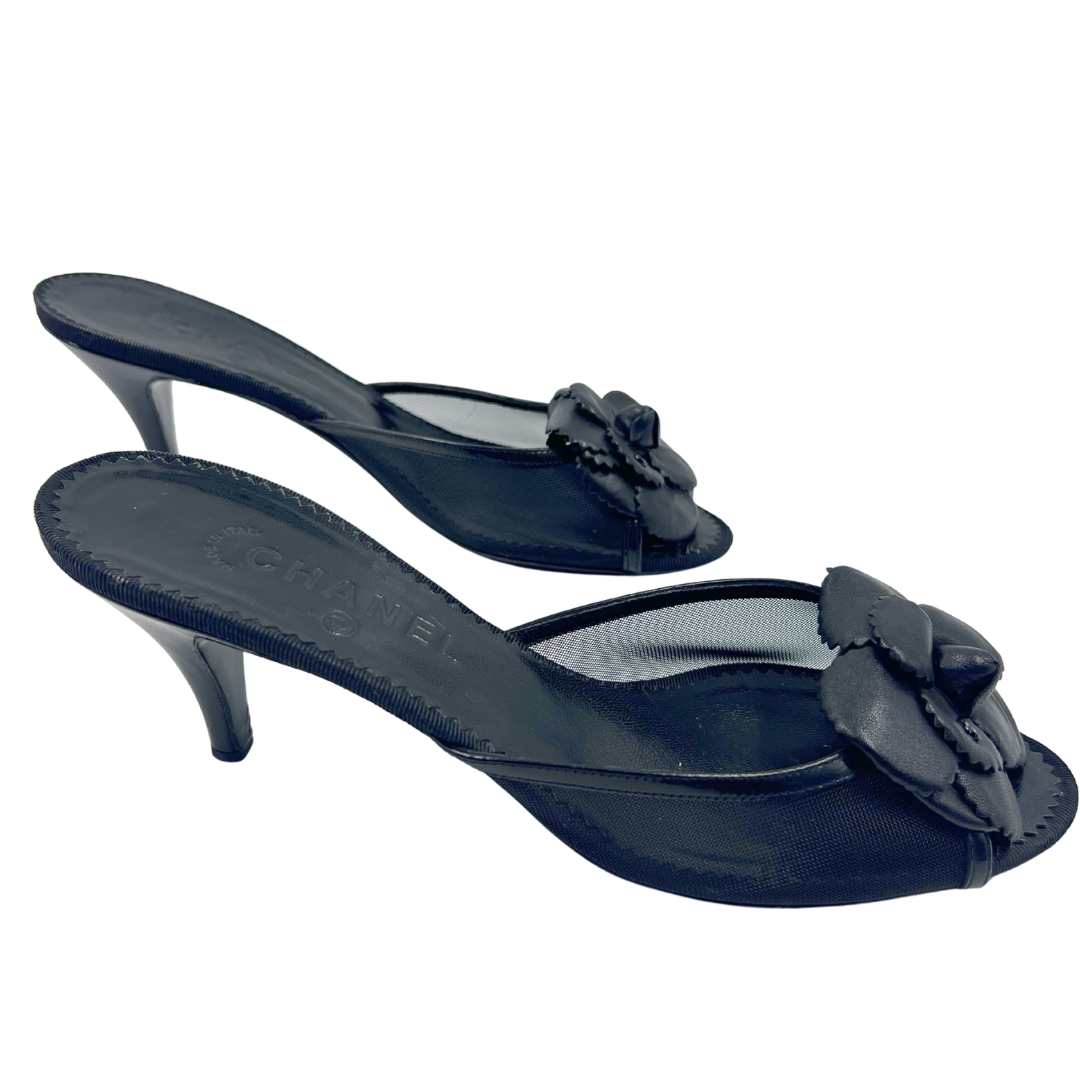 Chanel 40.5 Black Kitten Heels
