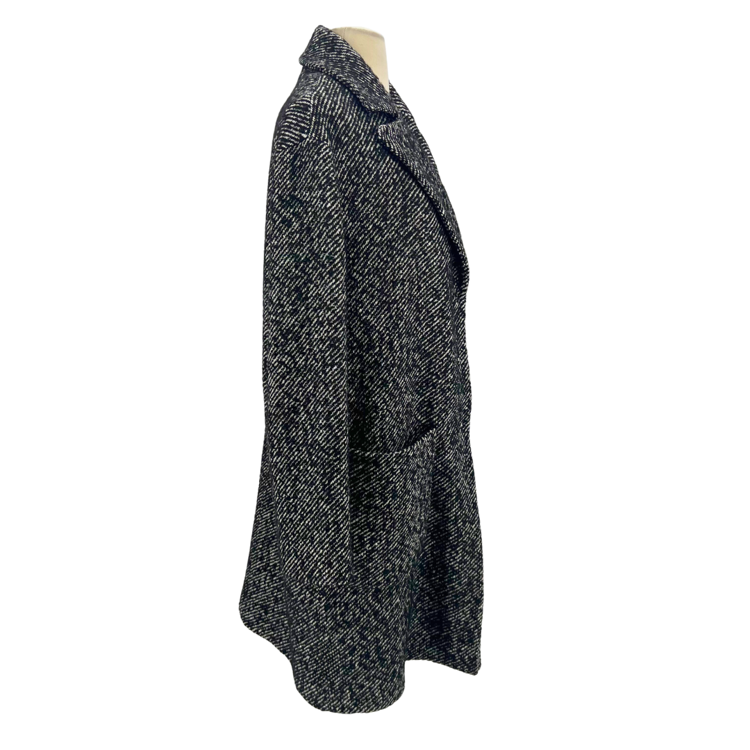 Carla Ponti Luxury Black/white Coat