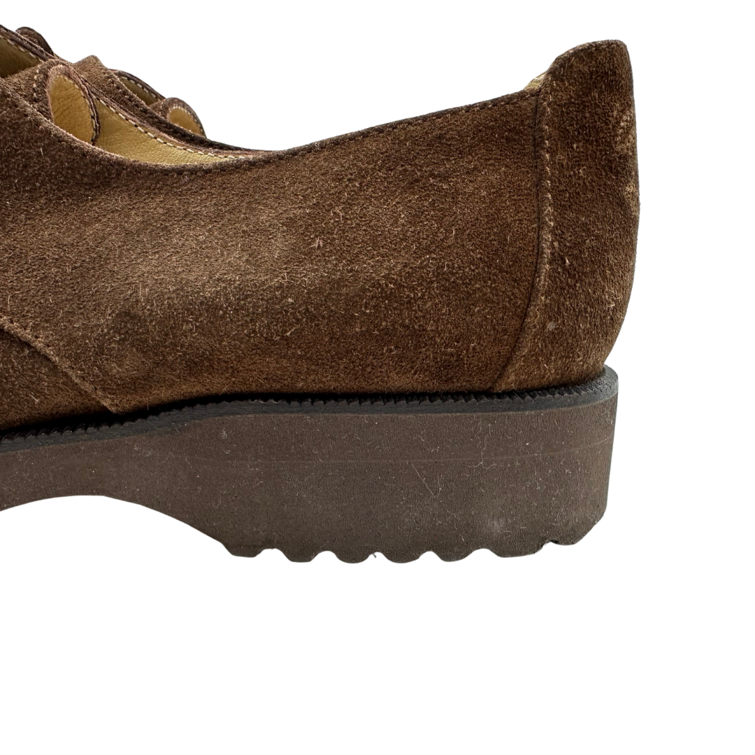Chanel 7.5 Brown Suede Oxford