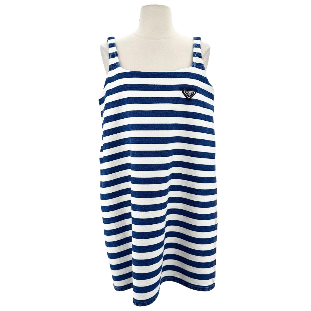 Prada White/Blue Dresses