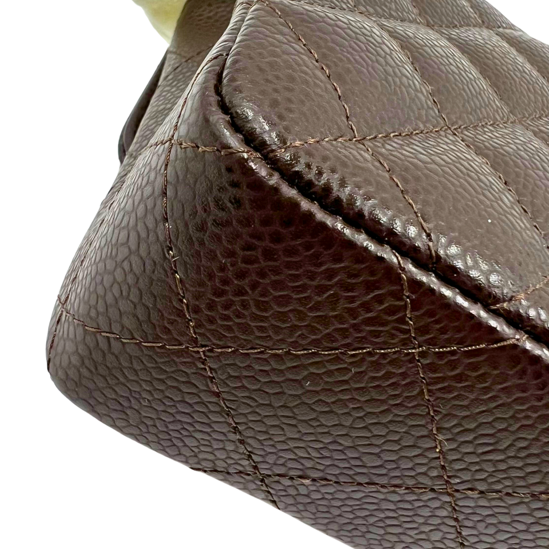 Chanel East West Single Flap Shoulder bag