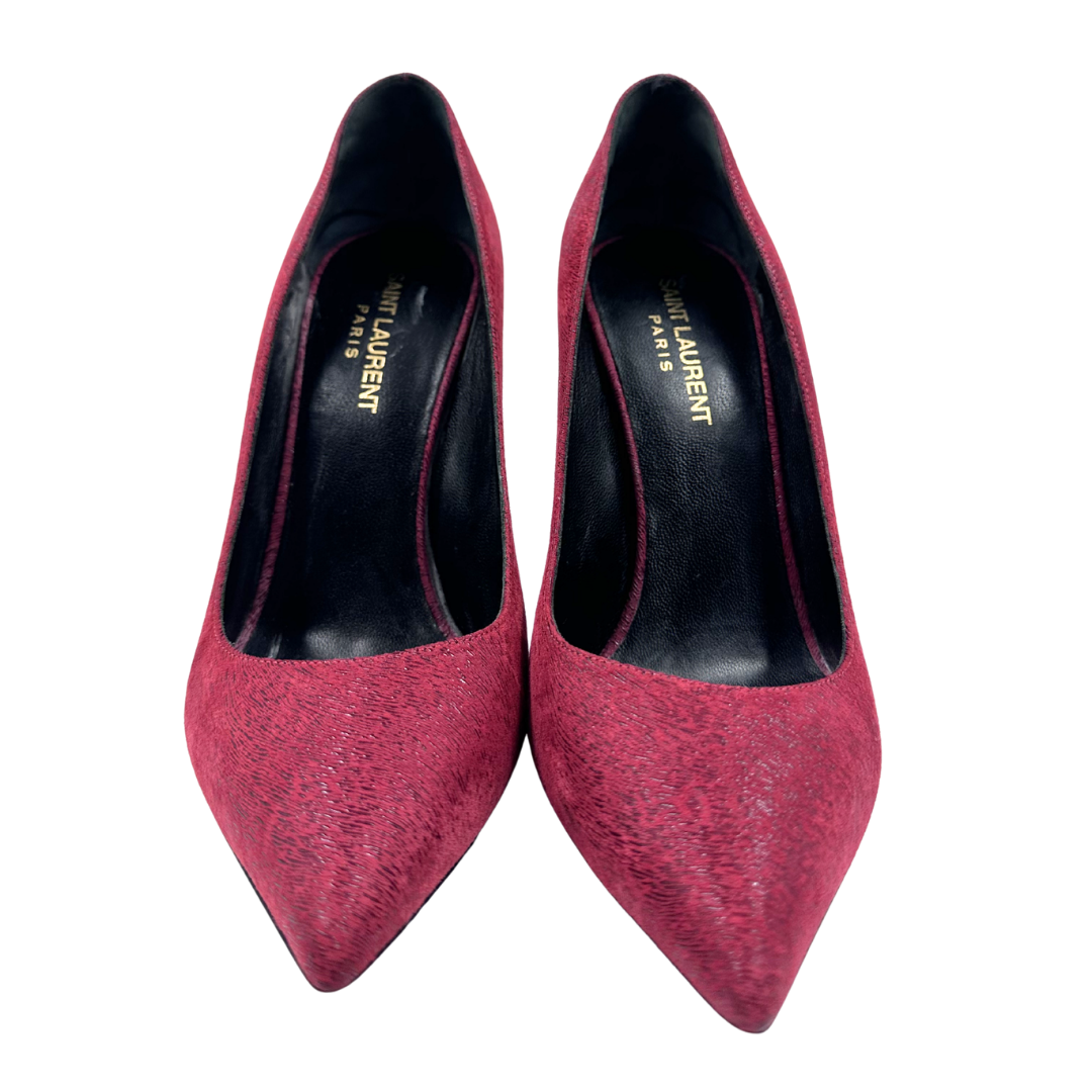 Saint Laurent Skinny 105 38 Red Pumps
