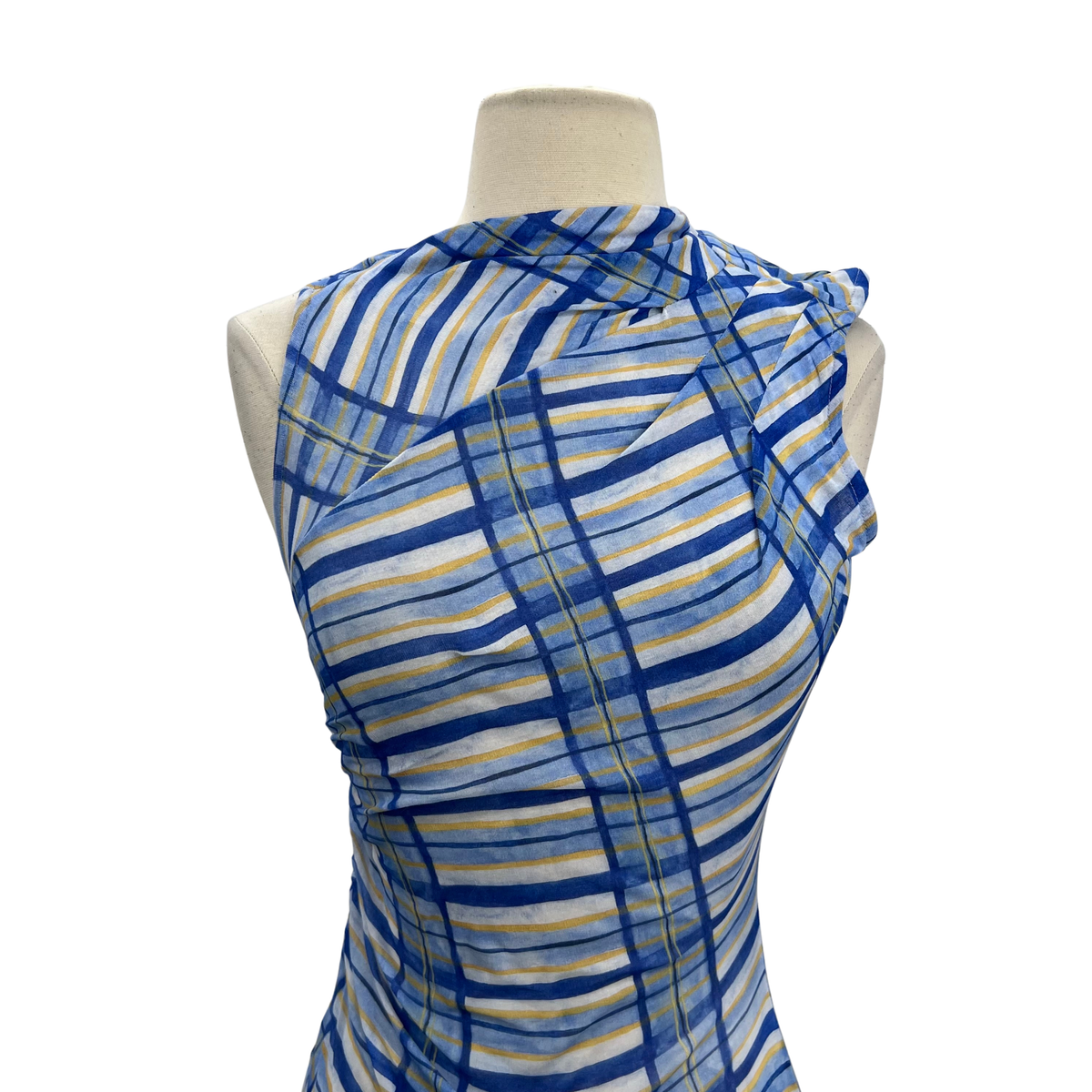 Maku Blue Plaid Dress