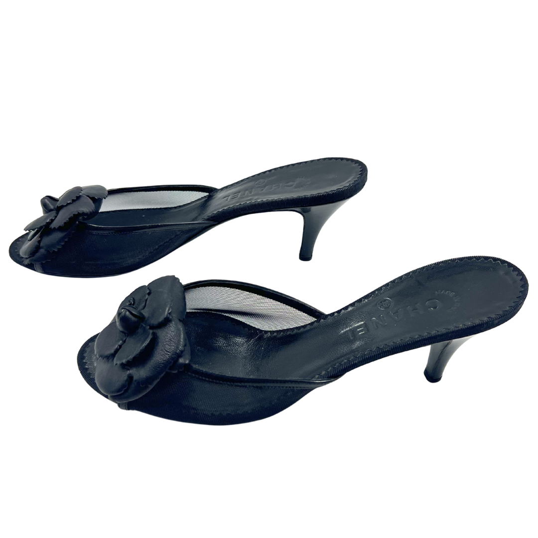 Chanel 40.5 Black Kitten Heels
