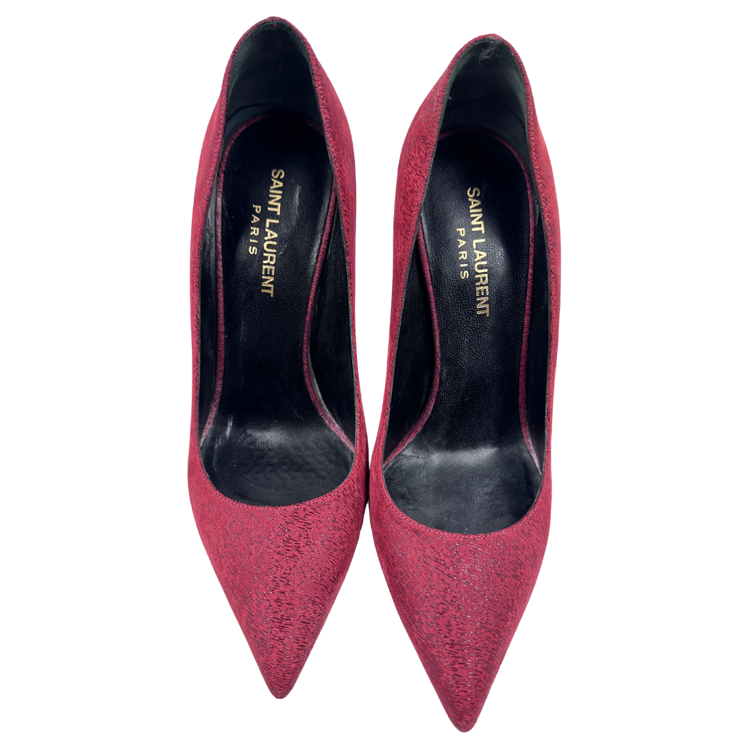 Saint Laurent Skinny 105 38 Red Pumps