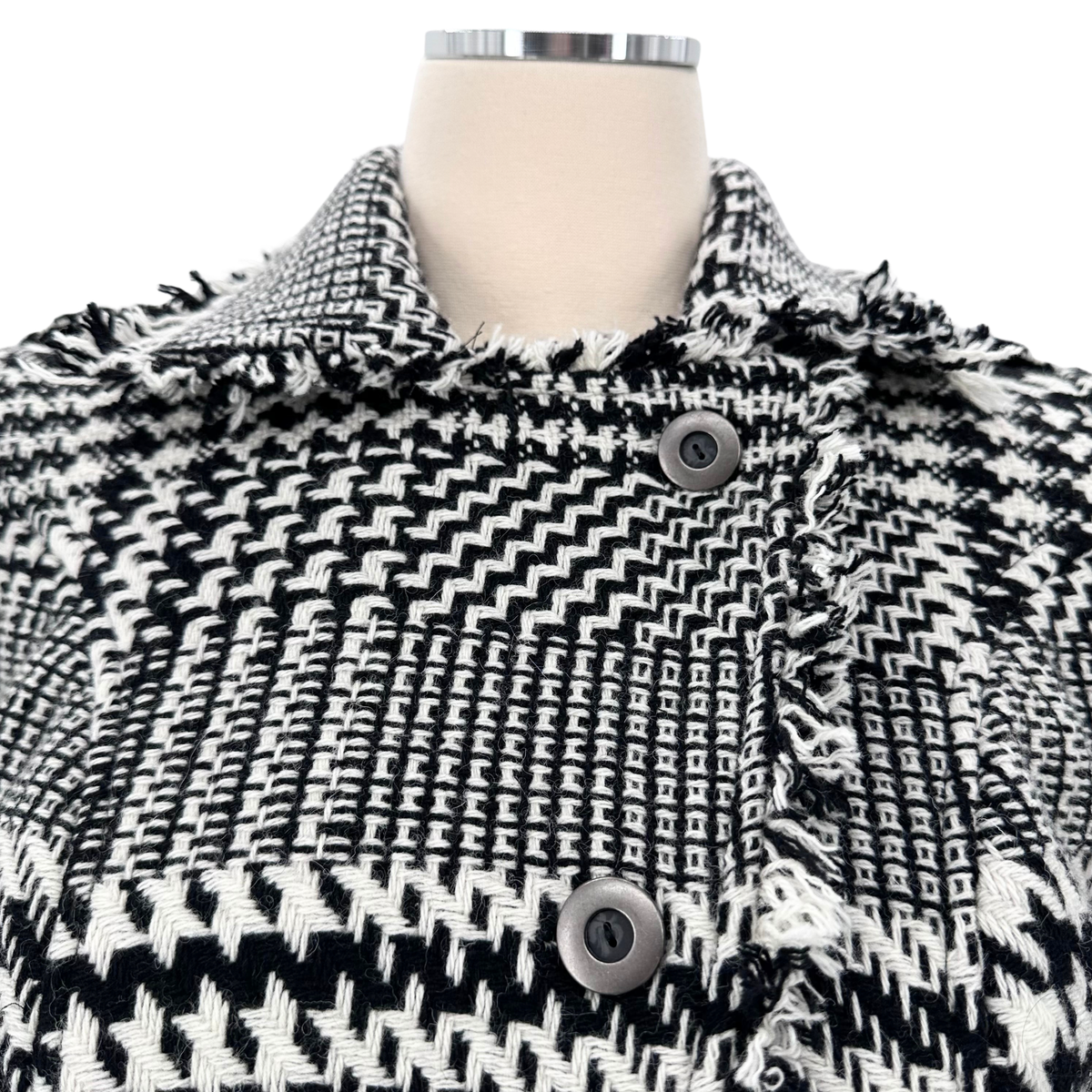 Free People Black/white Coat