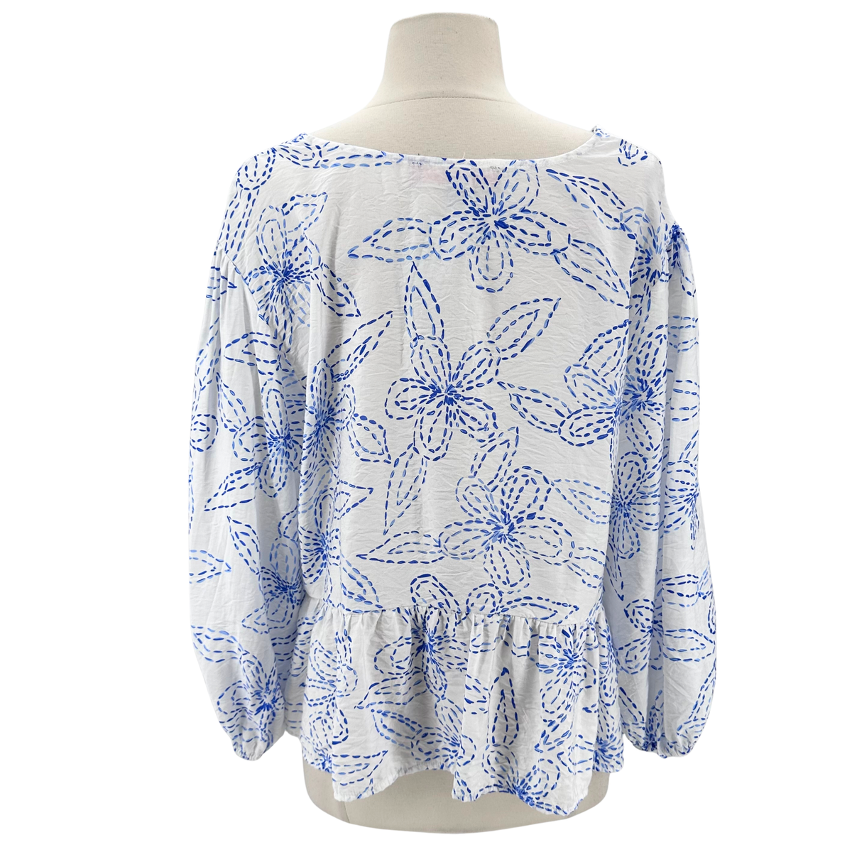 Hester & Orchard Wine Floral Casual Top