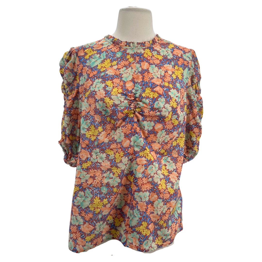 Veronica Beard Orange/Multi Blouse