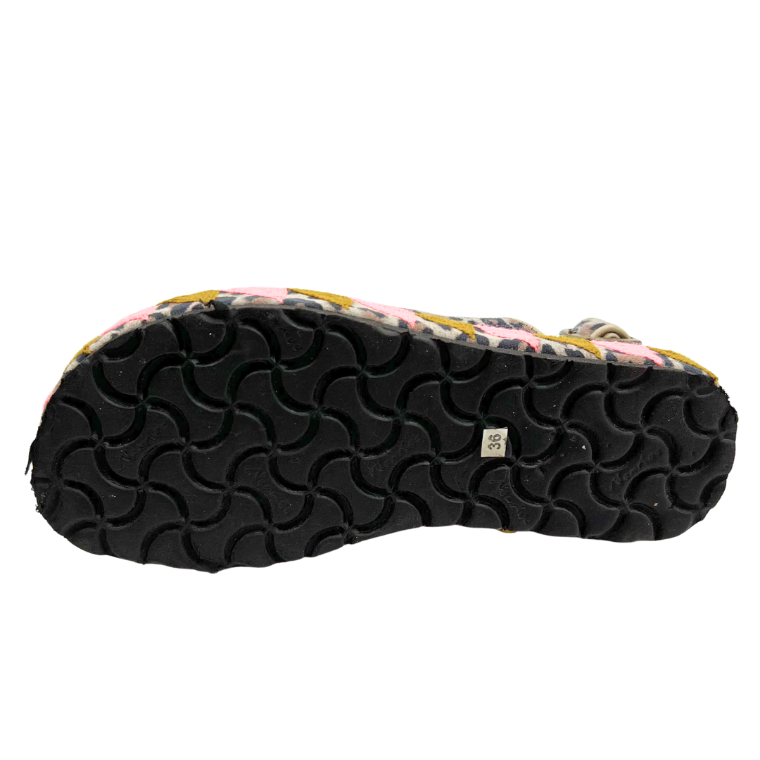 Mehar Kakalia 6.5 Multi-Color Leather/Textile Sandals