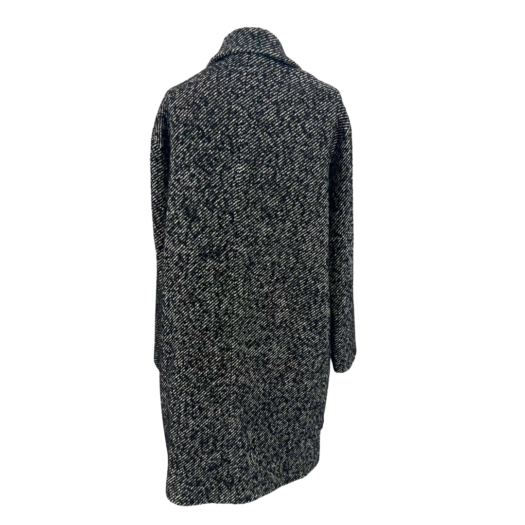 Carla Ponti Luxury Black/white Coat