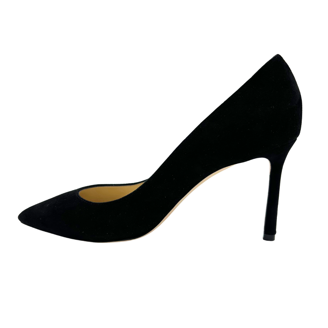 Jimmy Choo 7 Black Suede Heels