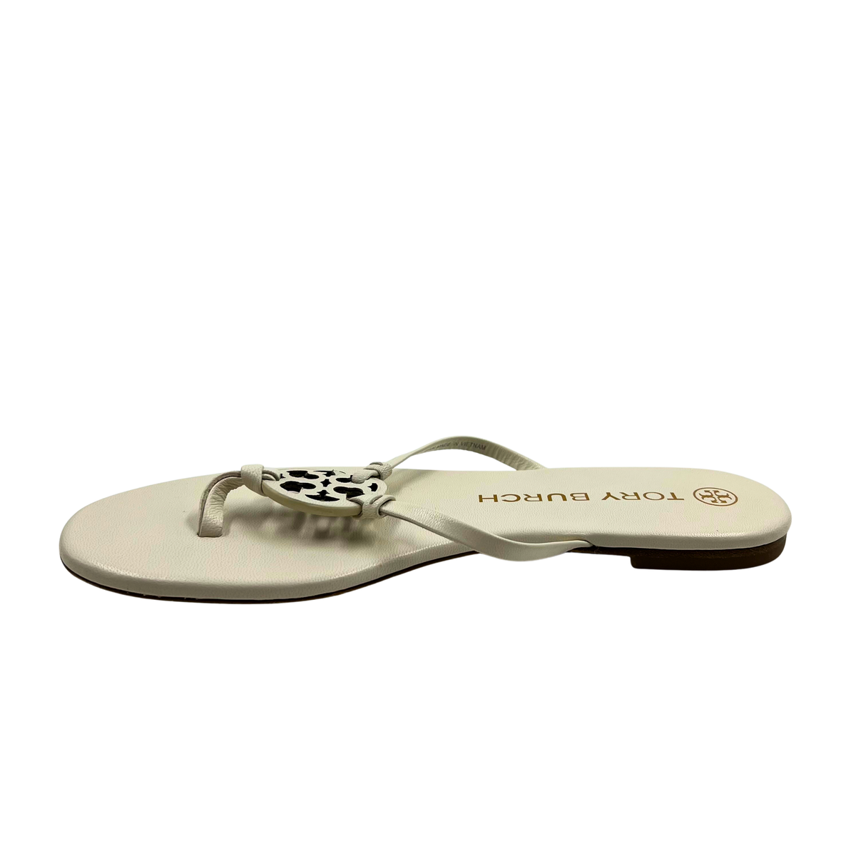 Tory Burch 8 White Leather Flats