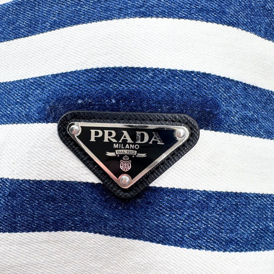 Prada White/Blue Dresses