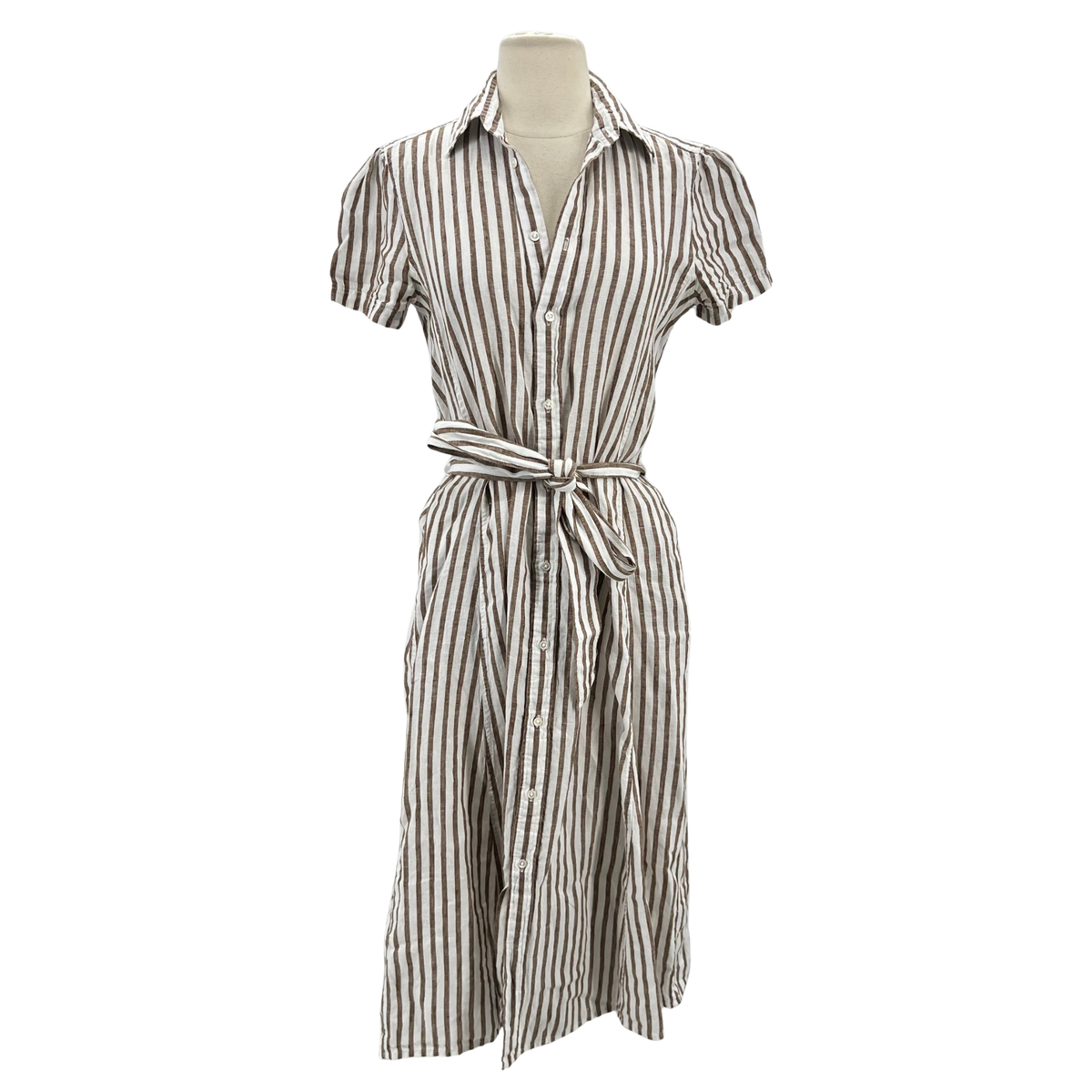 Polo Ralph Lauren White/Brown Dress