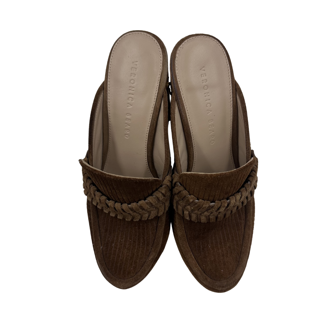 Veronica Beard 6.5 Brown Delia Clogs
