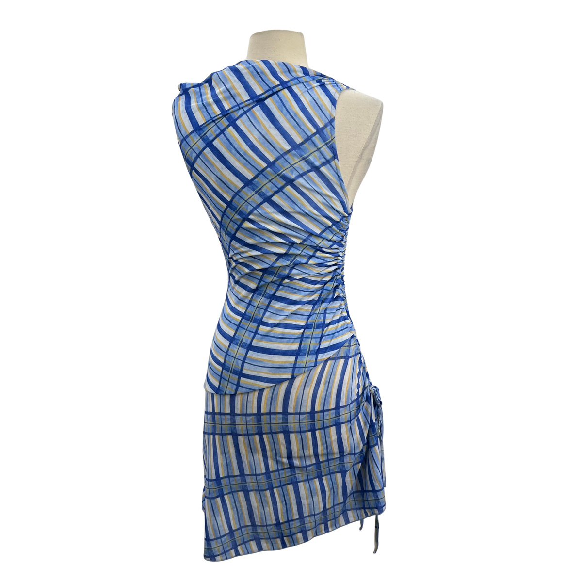 Maku Blue Plaid Dress