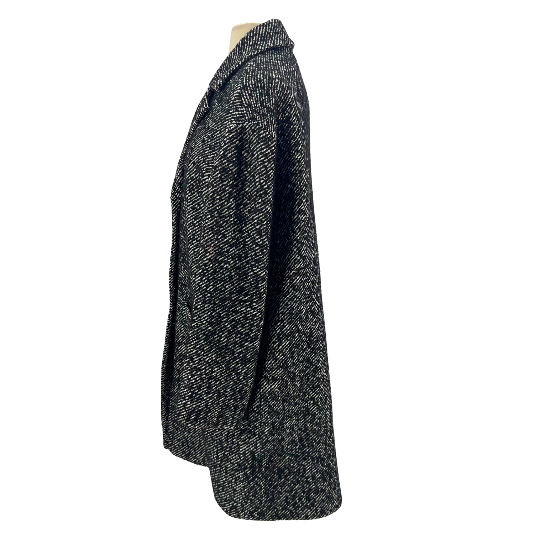 Carla Ponti Luxury Black/white Coat