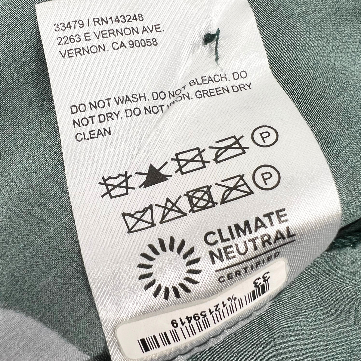 Reformation Green Dress