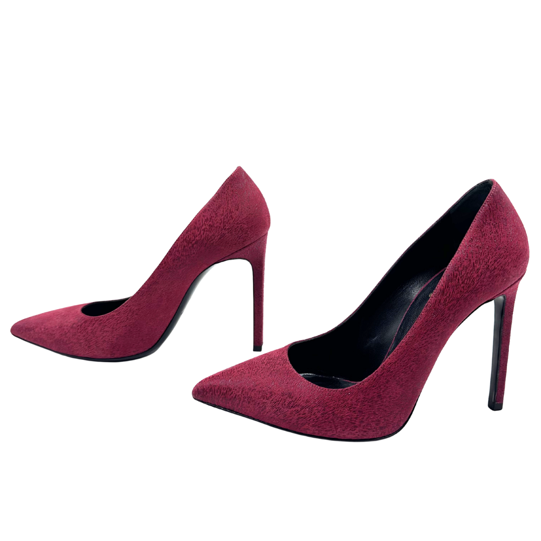 Saint Laurent Skinny 105 38 Red Pumps