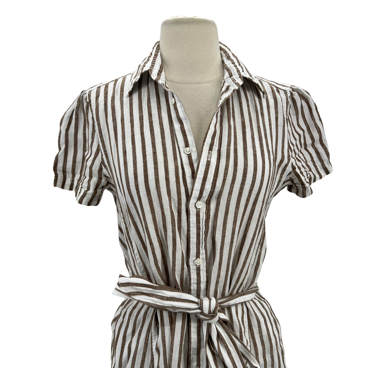 Polo Ralph Lauren White/Brown Dress