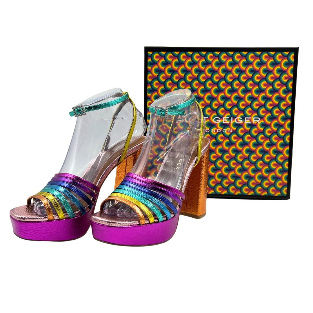 Kurt Geiger 7.5 Multi-Color Leather Heels