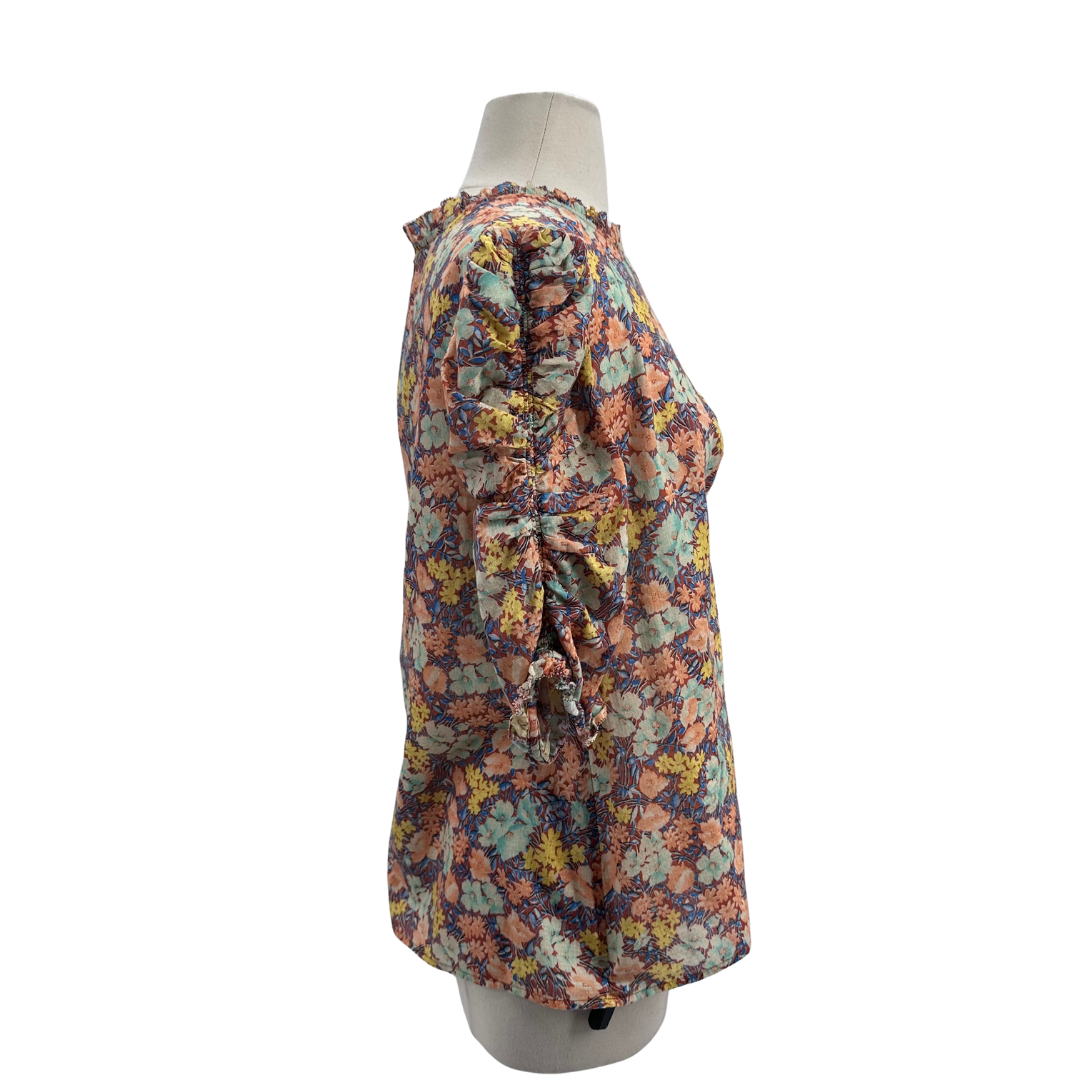 Veronica Beard Orange/Multi Blouse