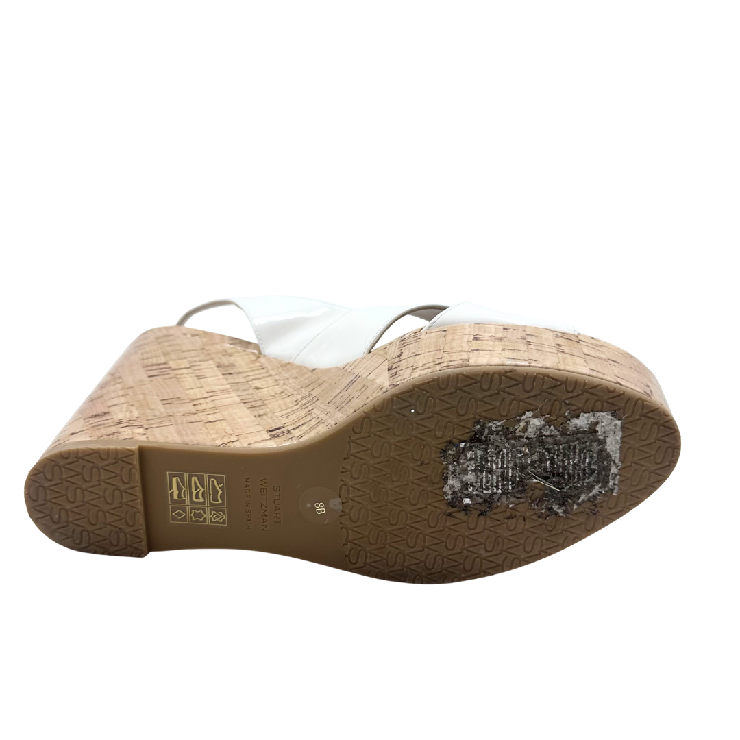 Stuart Weitzman 8 Cream Sandals