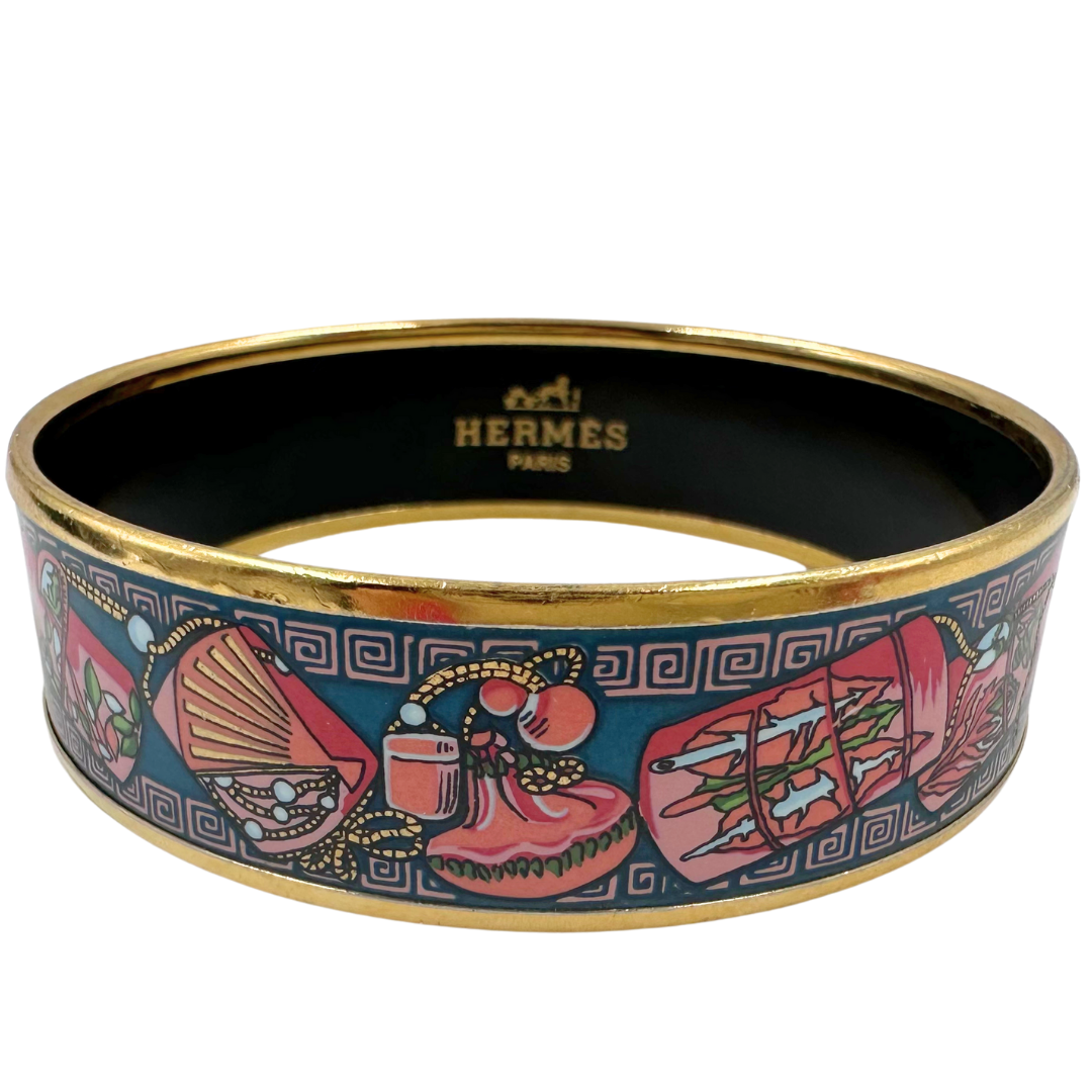Hermes Enamel GM Medal Cloisonne Bangle – Chic Consignment LLC