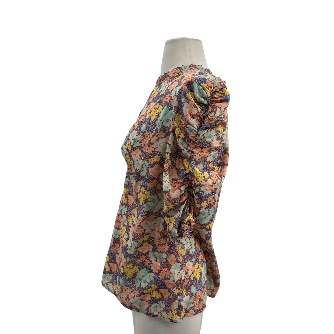 Veronica Beard Orange/Multi Blouse