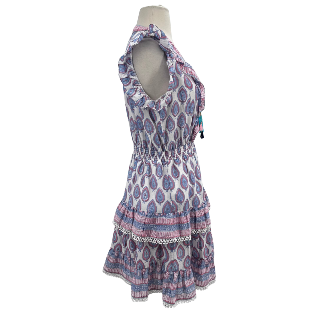 bell by alicia bell White/Blue/Red Dress