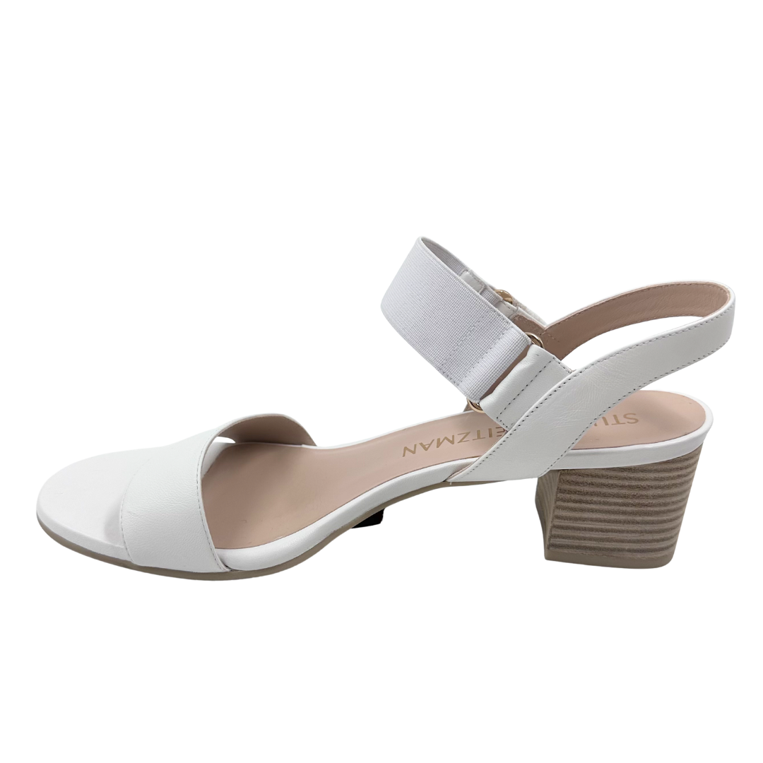 Stuart Weitzman 10 White Shalia Heels