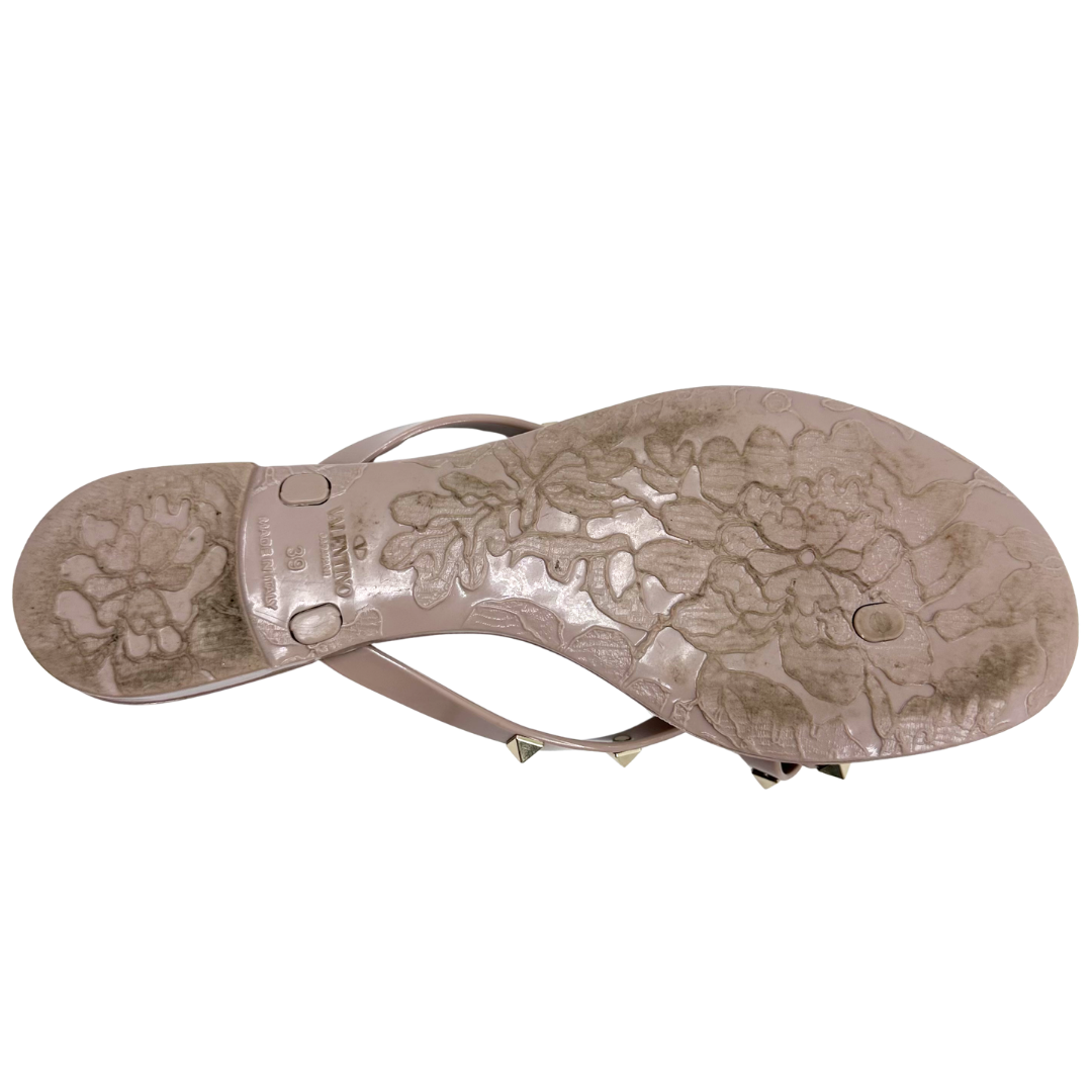 Valentino Garavani 8 39 Light Brown Rubber Jely