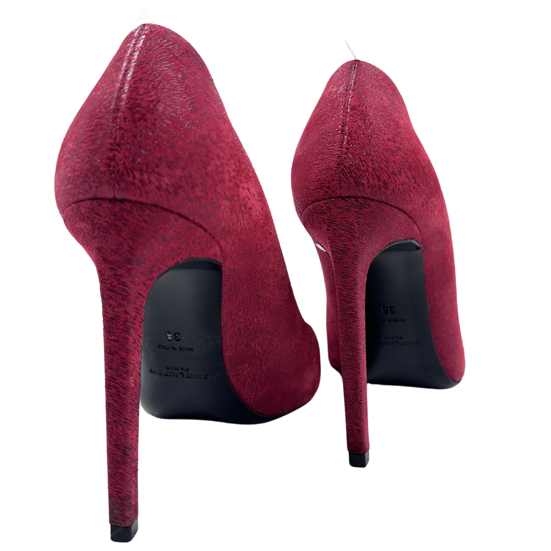 Saint Laurent Skinny 105 38 Red Pumps