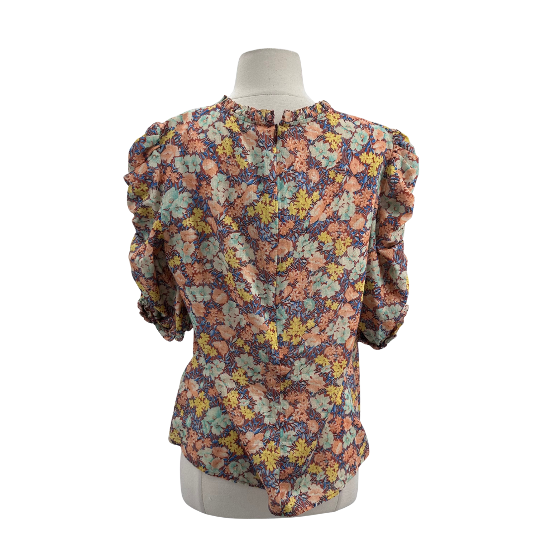 Veronica Beard Orange/Multi Blouse