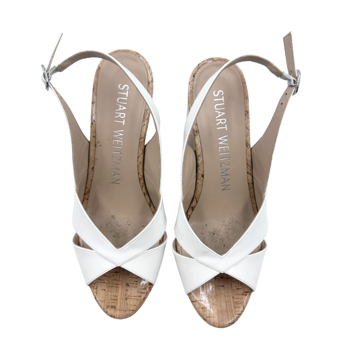 Stuart Weitzman 8 Cream Sandals