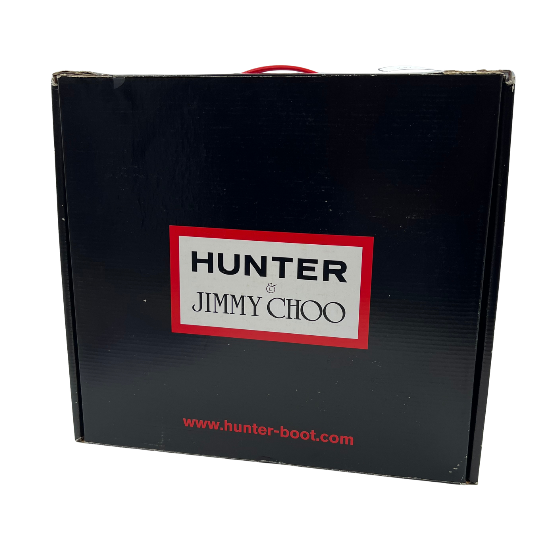 Hunter & Jimmy Choo 8 Black Rain Boots