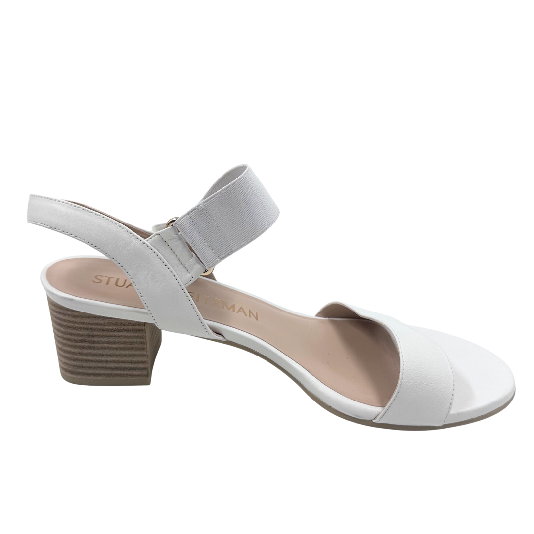 Stuart Weitzman 10 White Shalia Heels