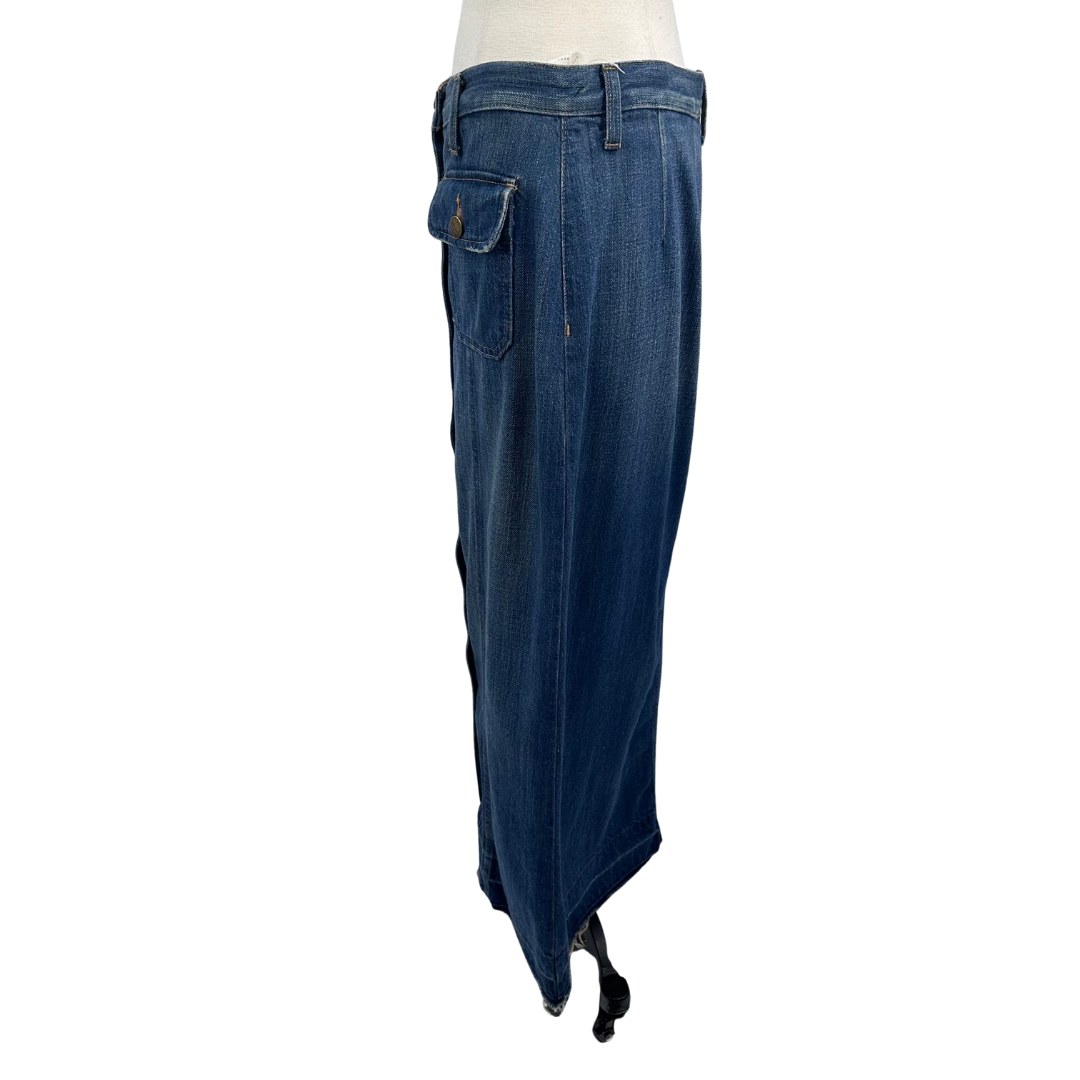 Current Elliott Blue Denim Skirt