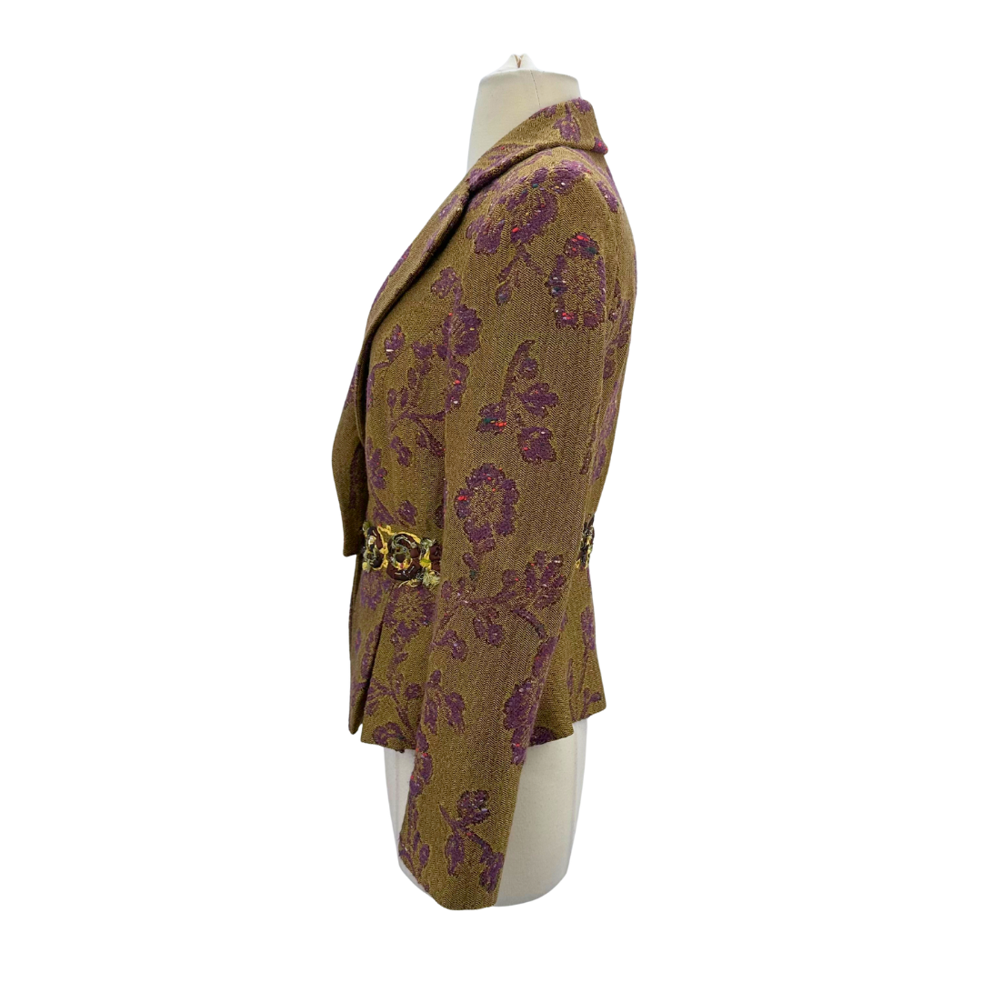 Etro Olive/Purple Blazer