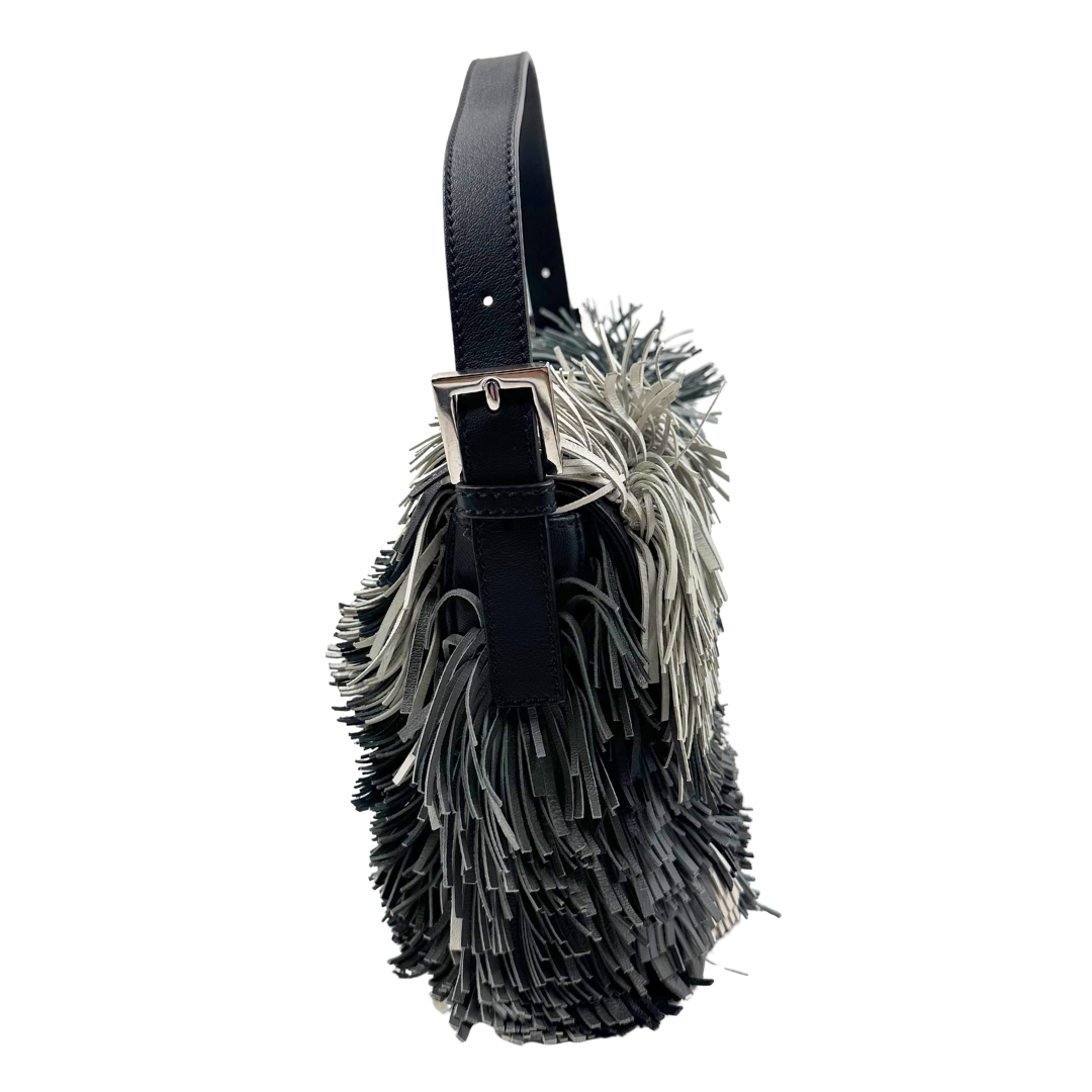 Fendi The Fringed Leather Baguette