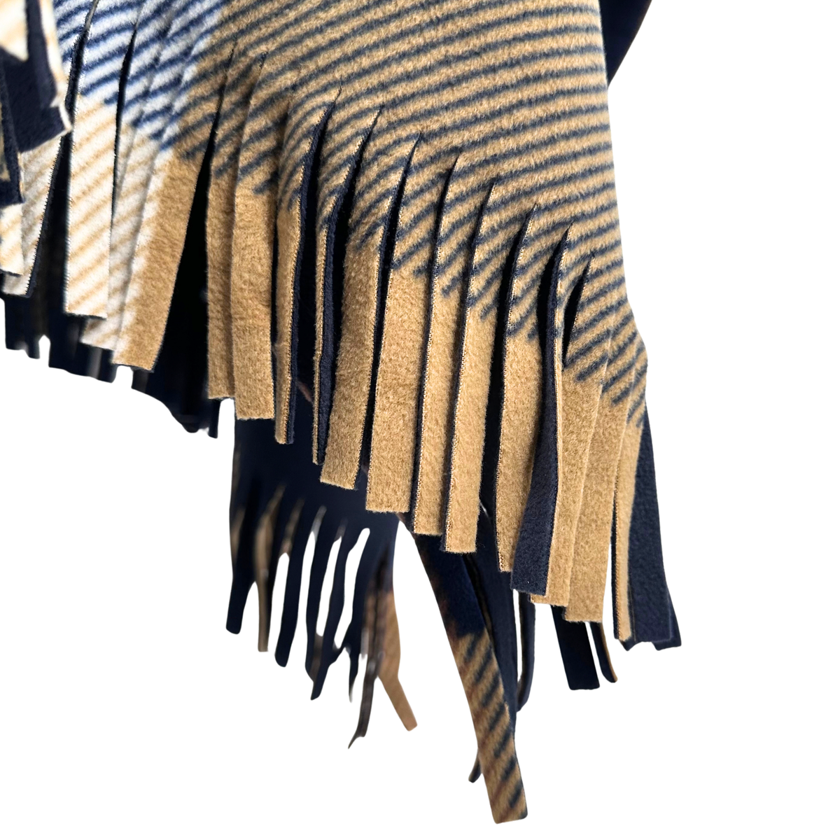 Rachel Roy Navy/Brown Poncho