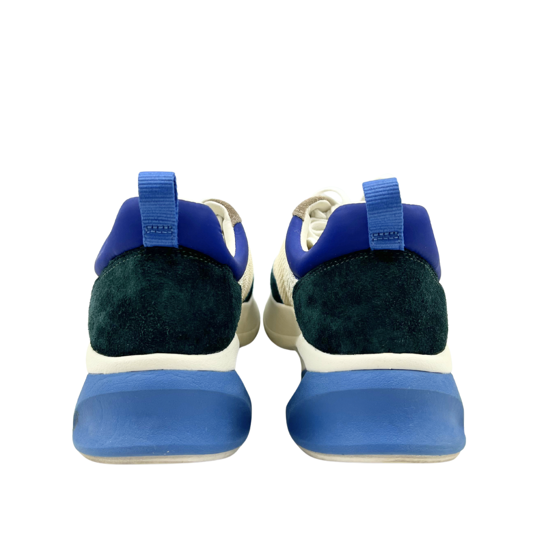 Tory Burch 10 blue/green Leather/Textile Good Luck Sneakers