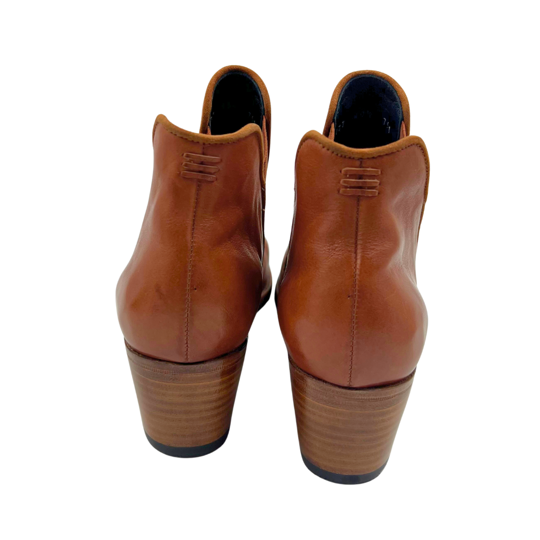Sarah Flint Cognac Booties