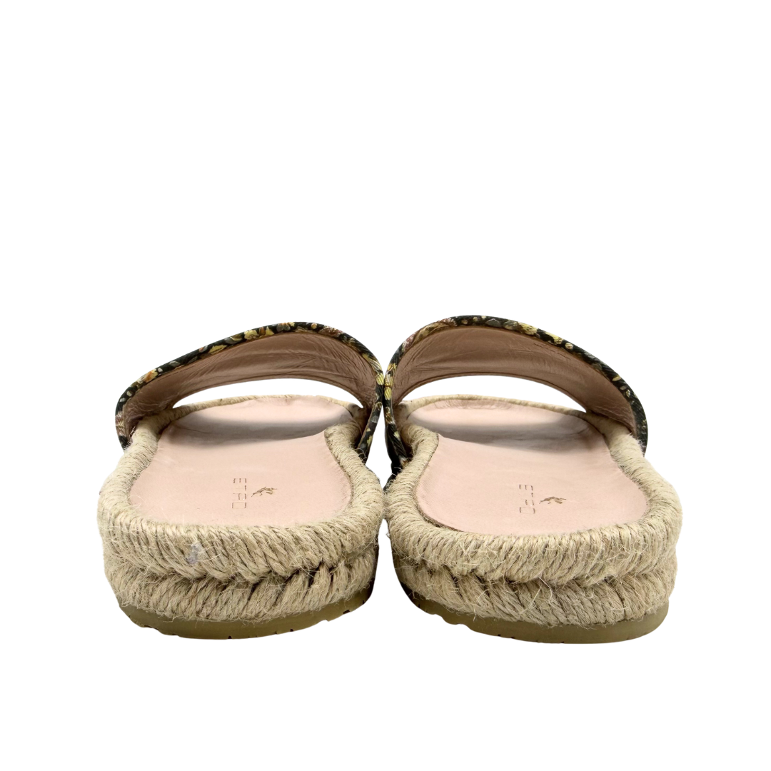 Etro 9 40 Charcoal Floral Slides