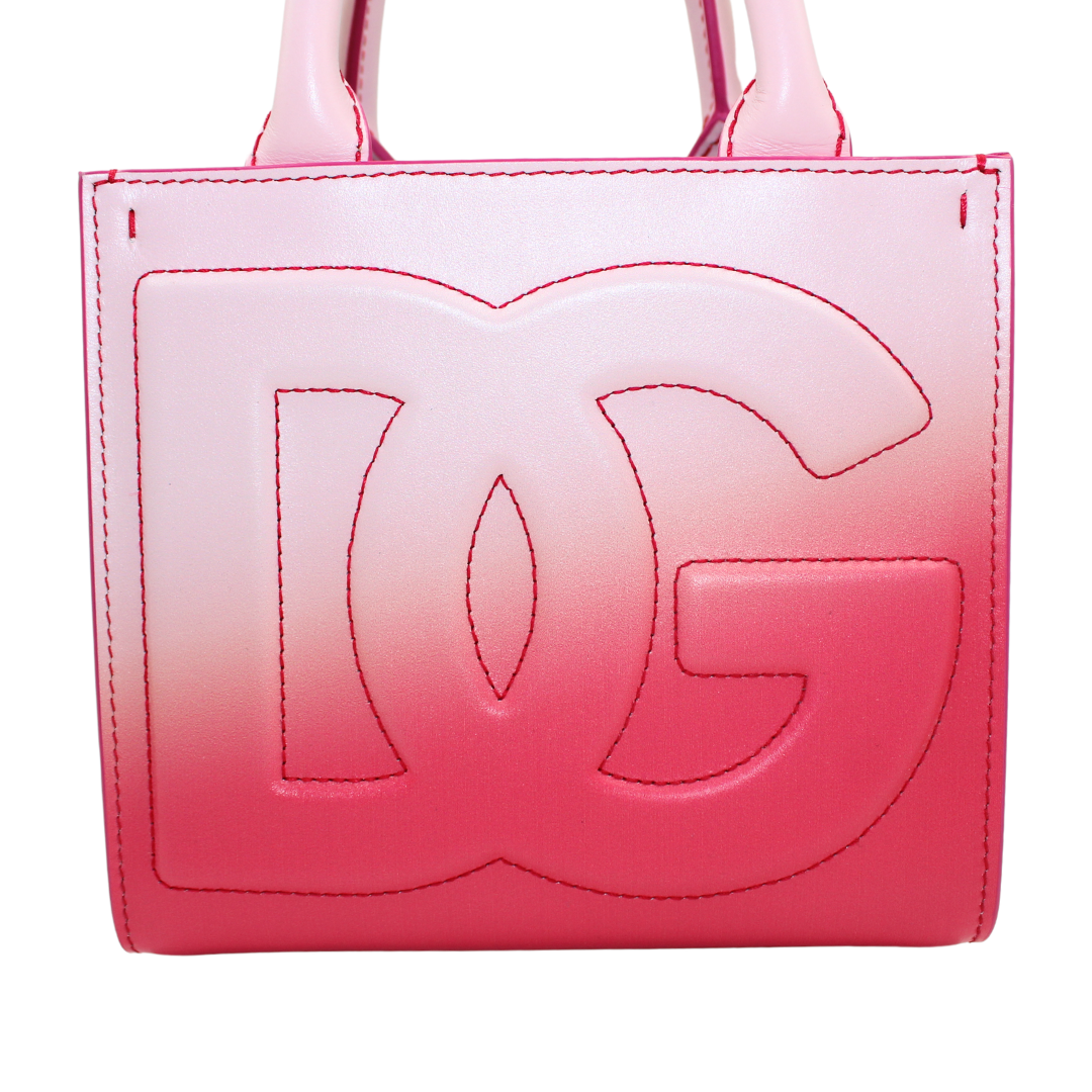 Dolce & Gabbana Ombre-Print Calfskin DG Daily Mini Shopper